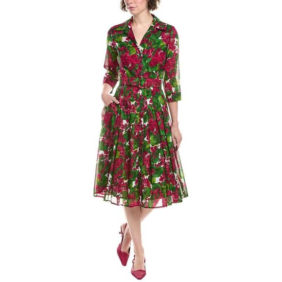 Samantha Sung Womens  Audrey 4 Shirtdress, Pink - Picture 1 of 4